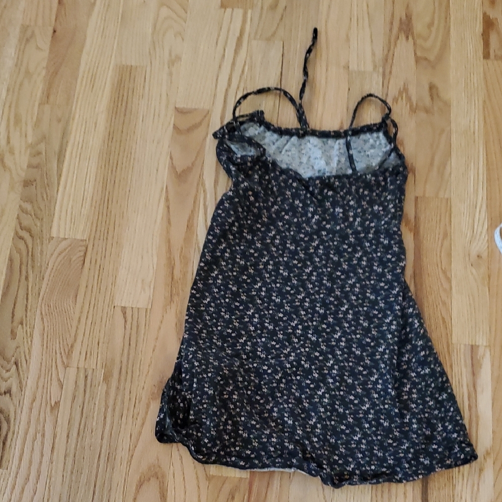Sky and Sparrow Black Floral Mini Dress - Picture 3 of 5
